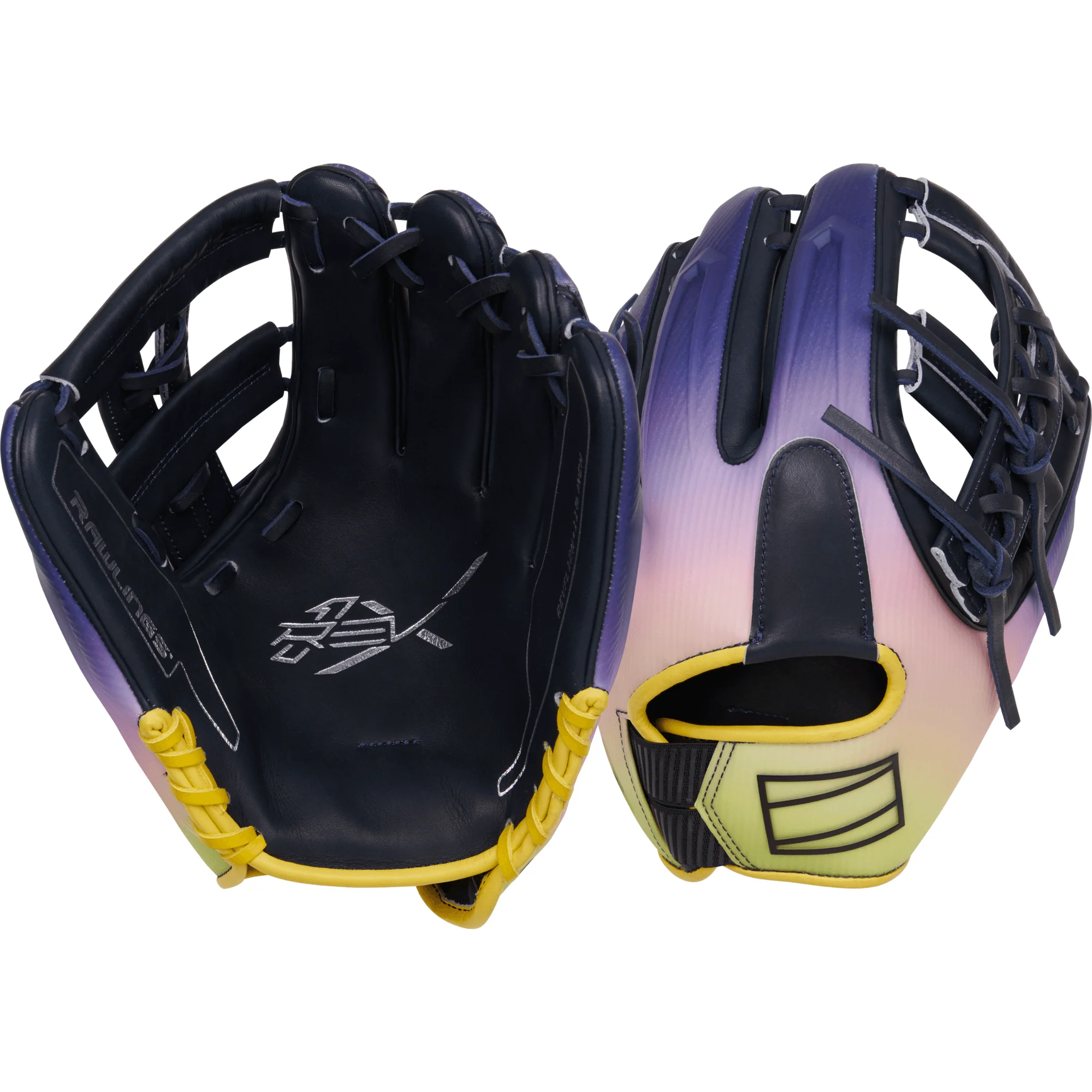 Rawlings REV1X Francisco Lindor Gameday Yellow/Navy 11.75" RHT - Image 6