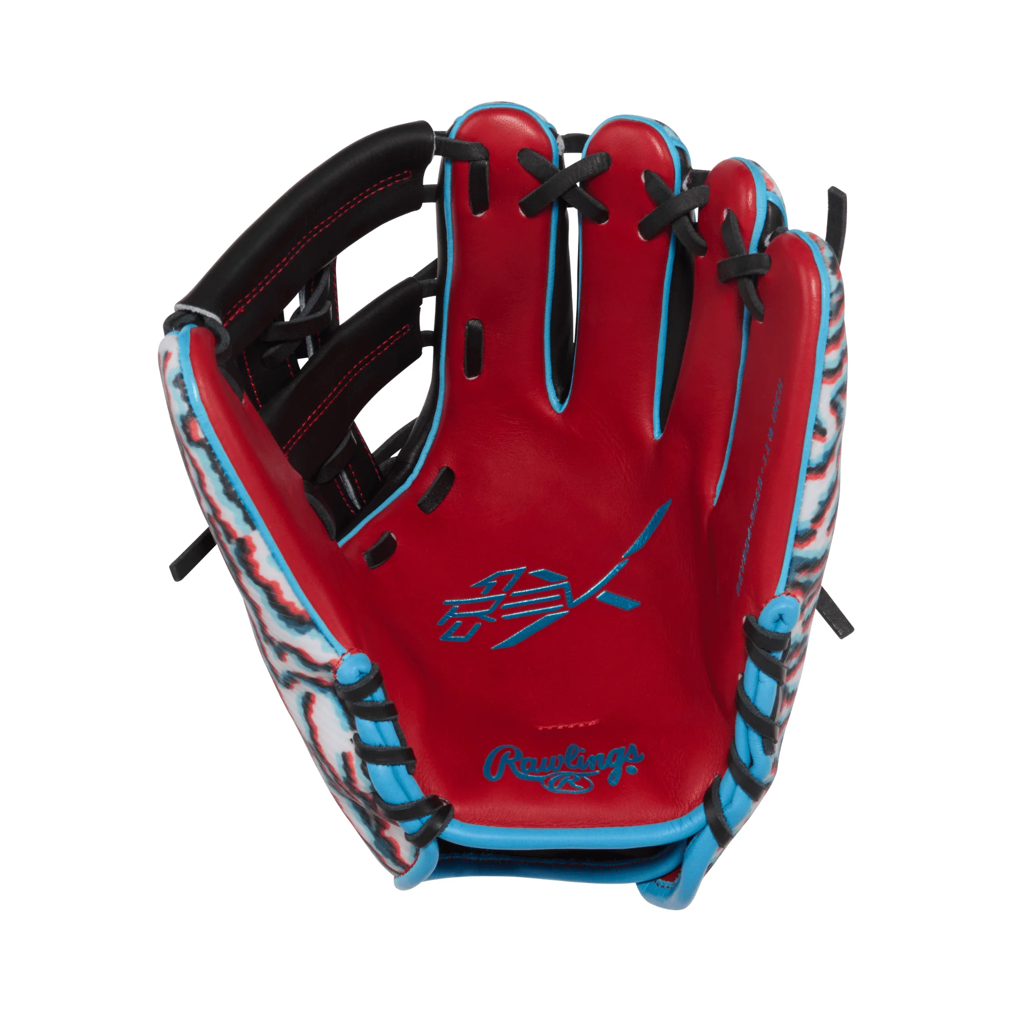 Rawlings REV1X Series Infield Baseball Glove 11.5" Scarlet/Black - Image 3