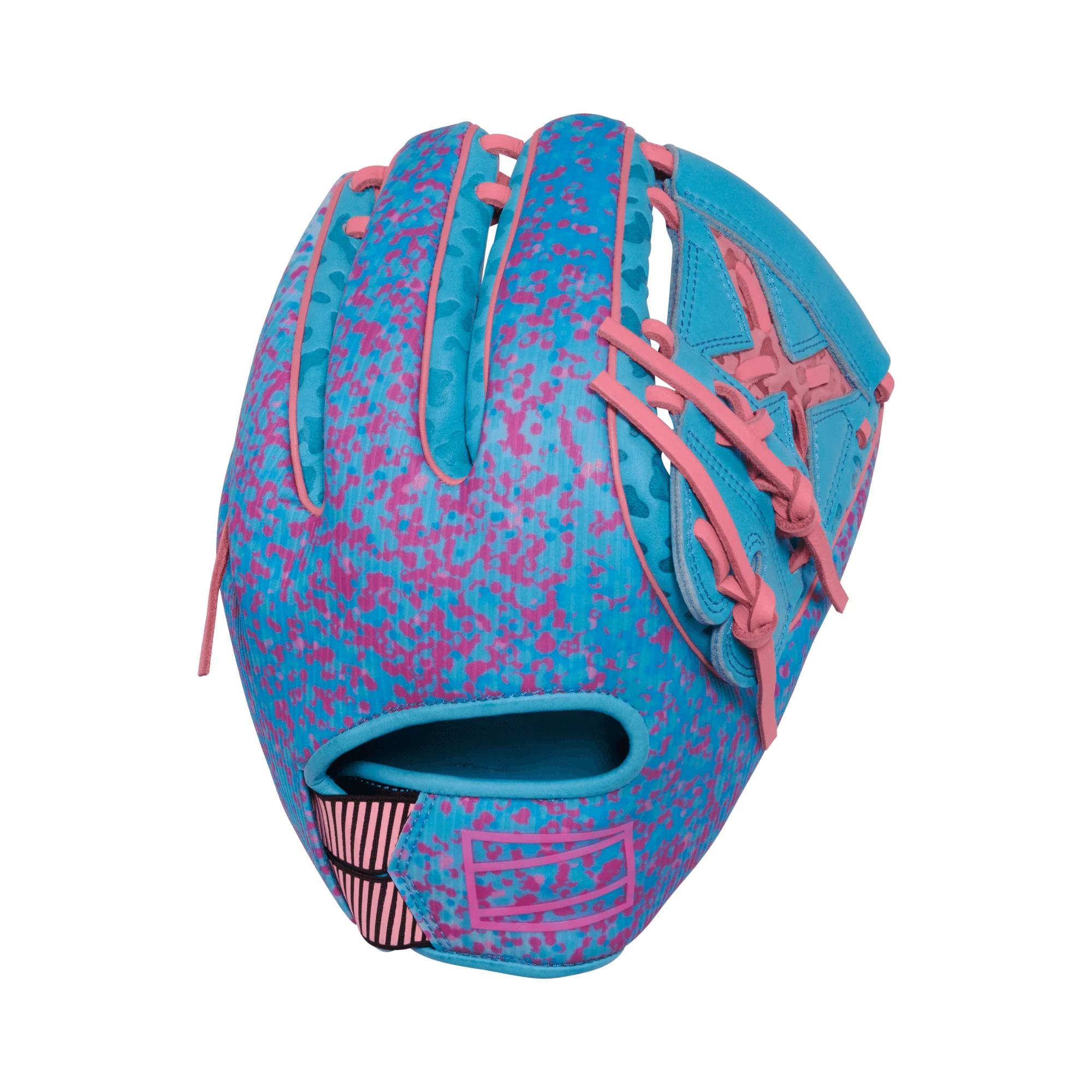 Rawlings REV1X Series Infield Baseball Glove 11.75" Col. Blue/Pink - Image 2