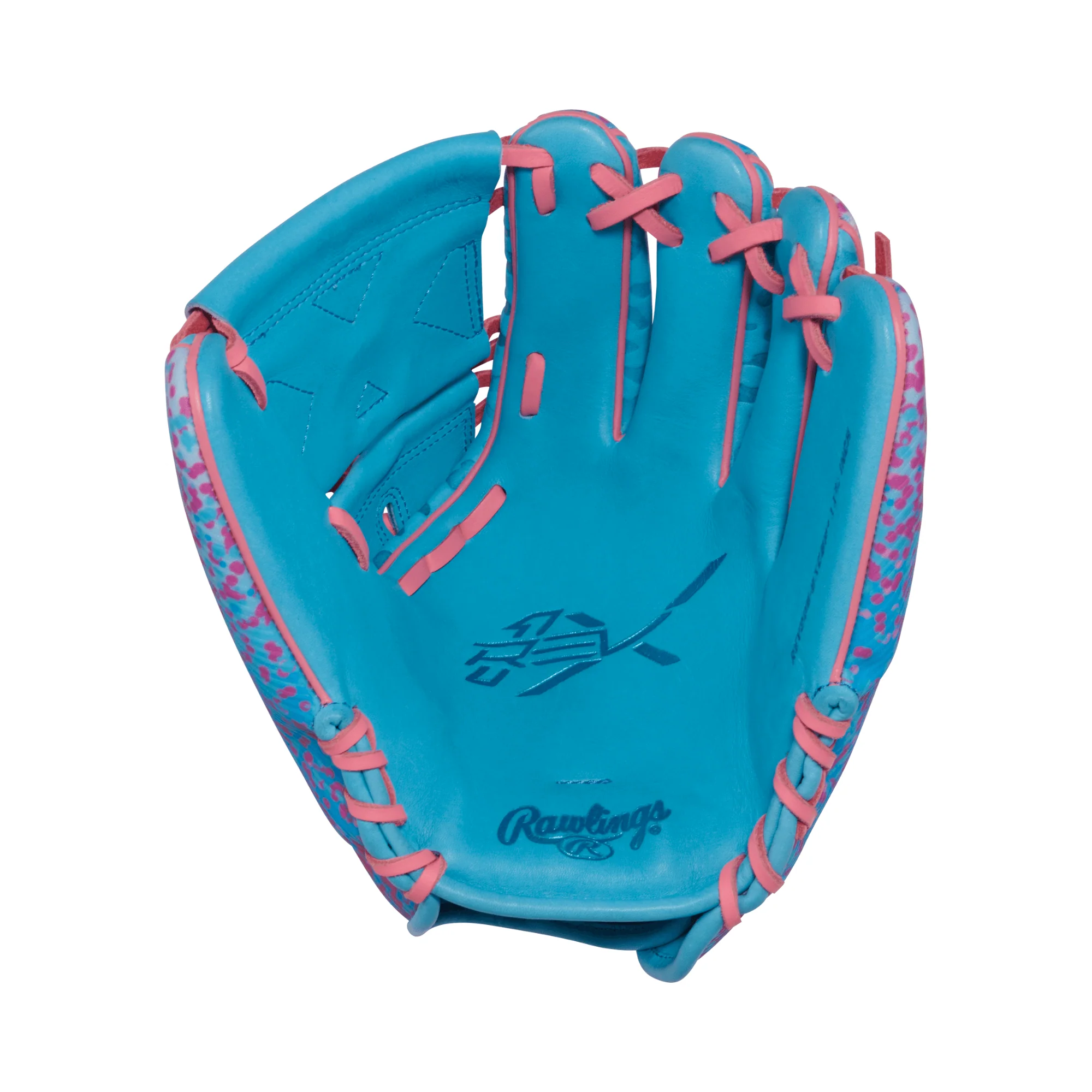 Rawlings REV1X Series Infield Baseball Glove 11.75" Col. Blue/Pink - Image 3