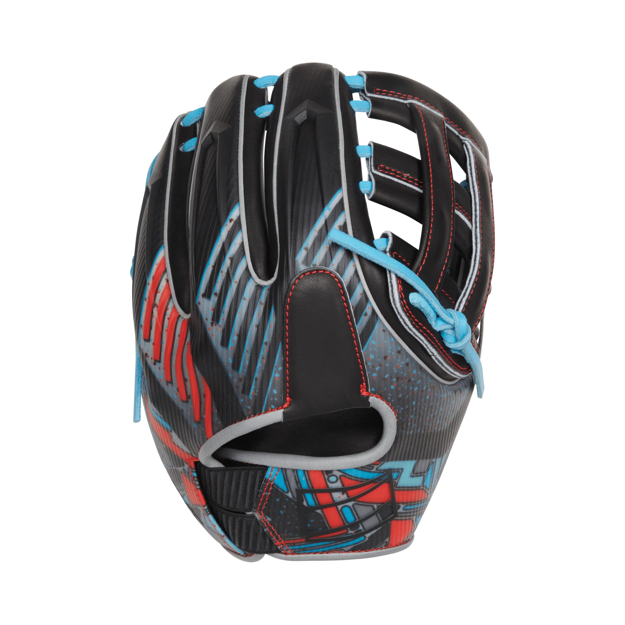 Rawlings REV1X Infielders Glove 11.75" - RHT - Blue/Red/Silver - Image 2