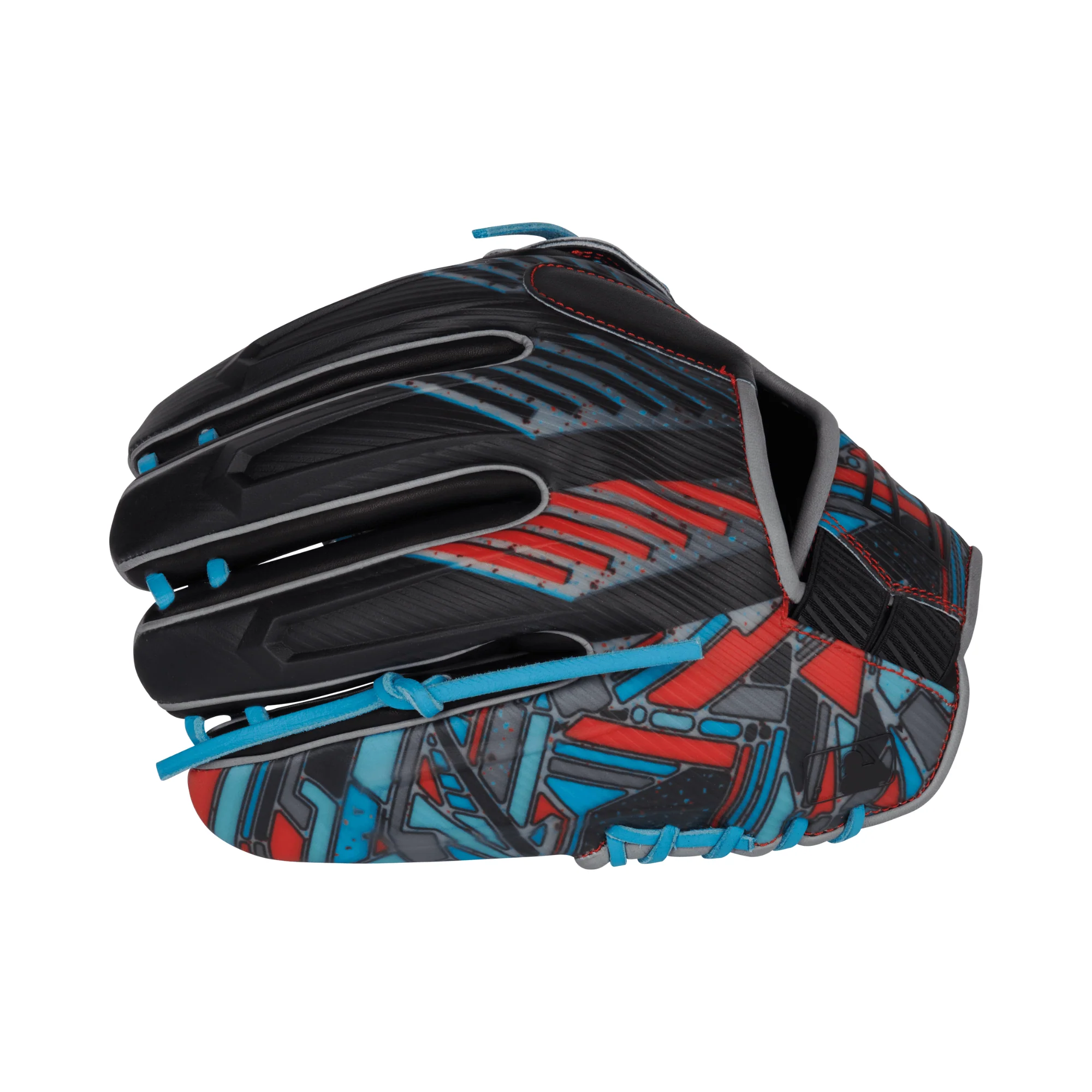 Rawlings REV1X Infielders Glove 11.75" - RHT - Blue/Red/Silver - Image 4