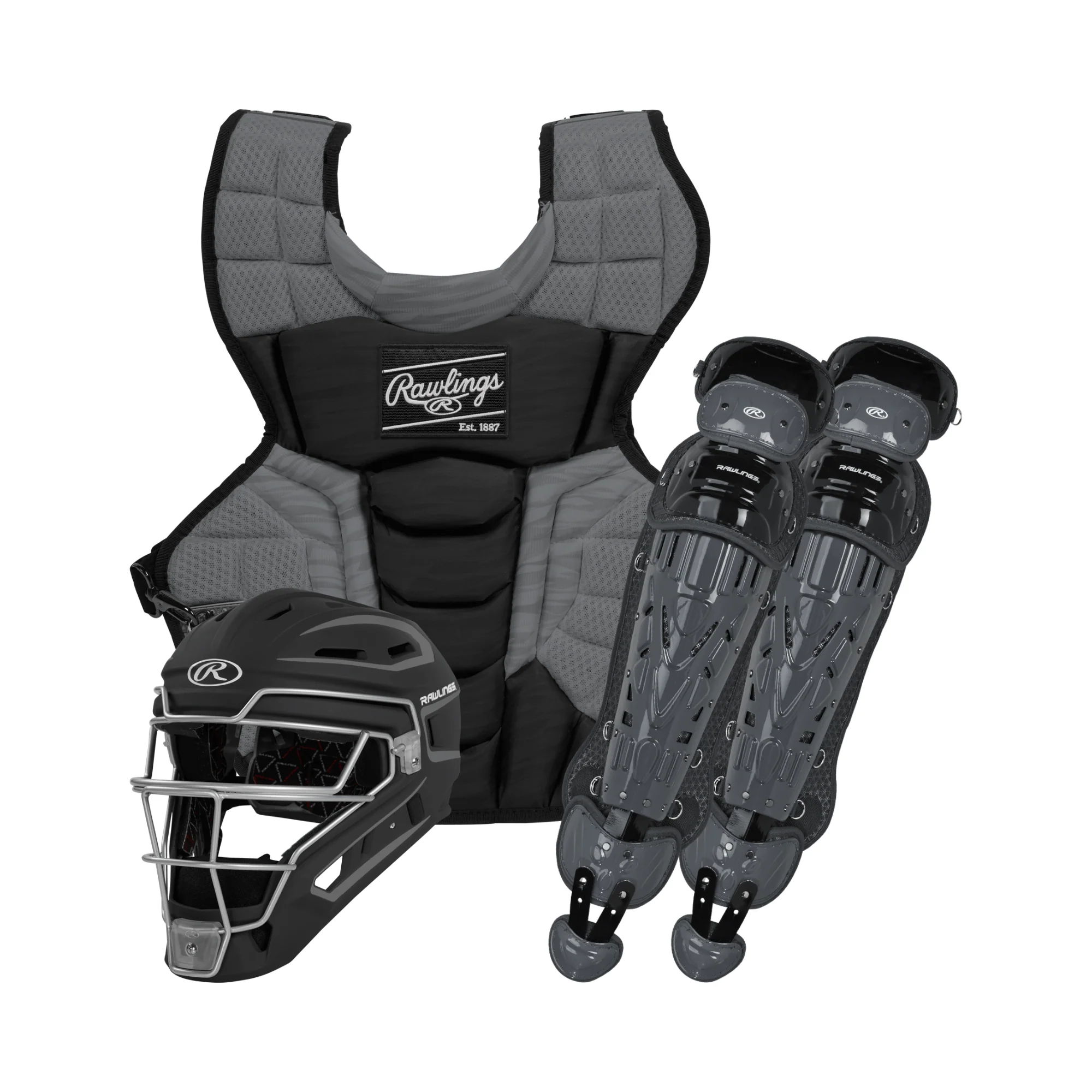 Rawlings Velo 2.0 Catchers Set Ages 15 + : Black/Graphite