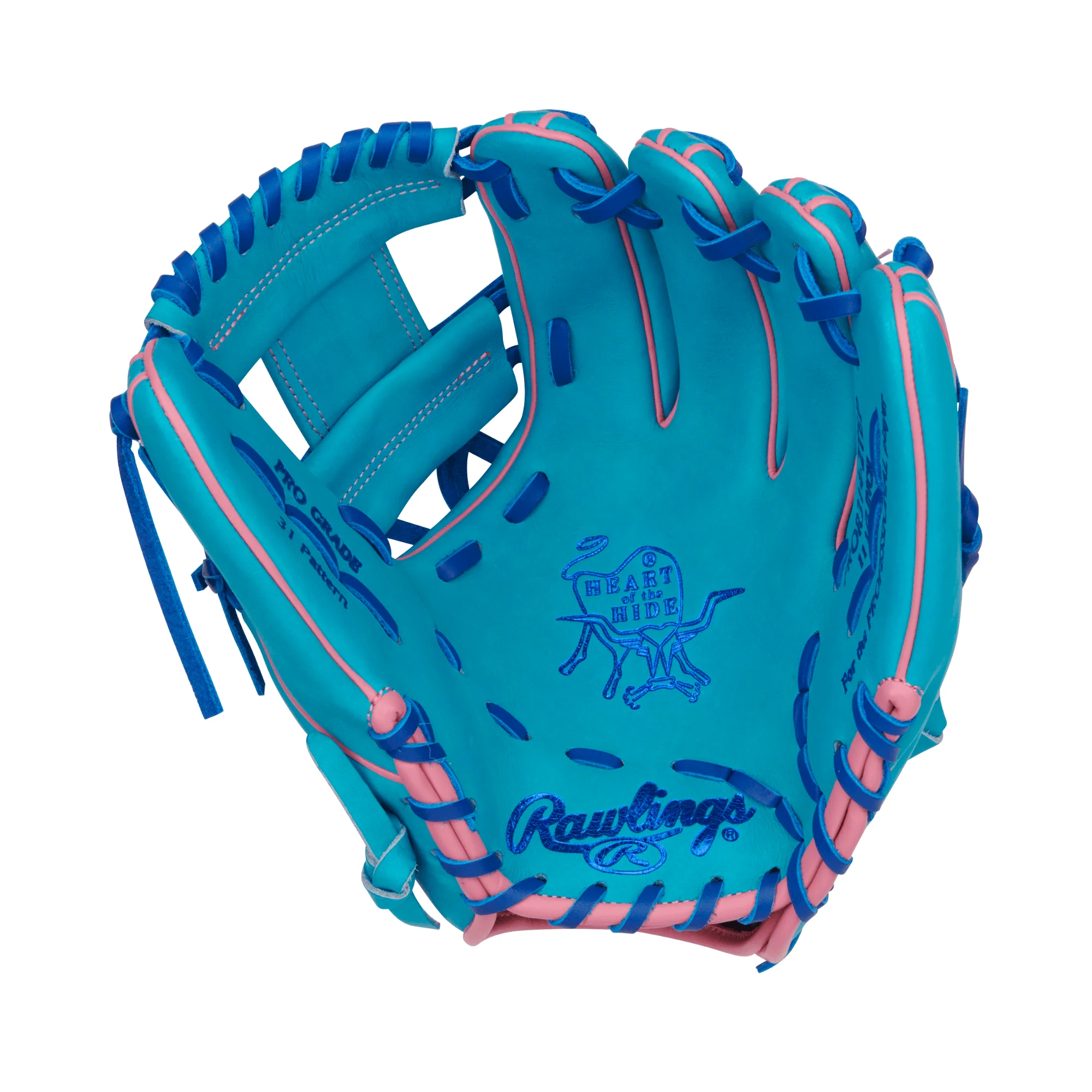 Rawlings Vibrant Series Heart of the Hide 11.5 Teal/Royal/Pink - Image 3