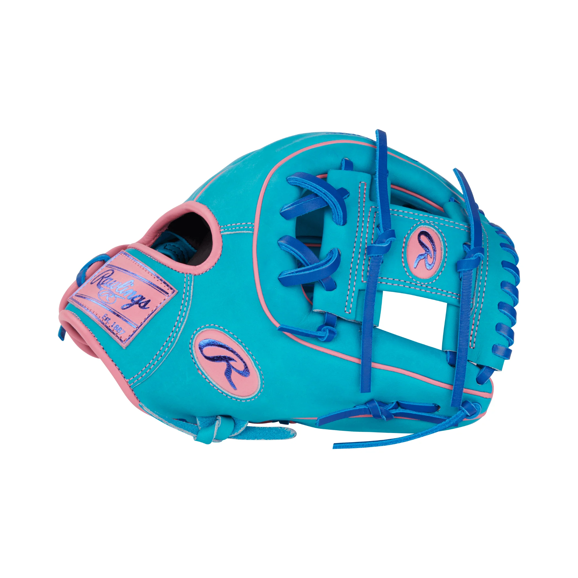 Rawlings Vibrant Series Heart of the Hide 11.5 Teal/Royal/Pink - Image 4