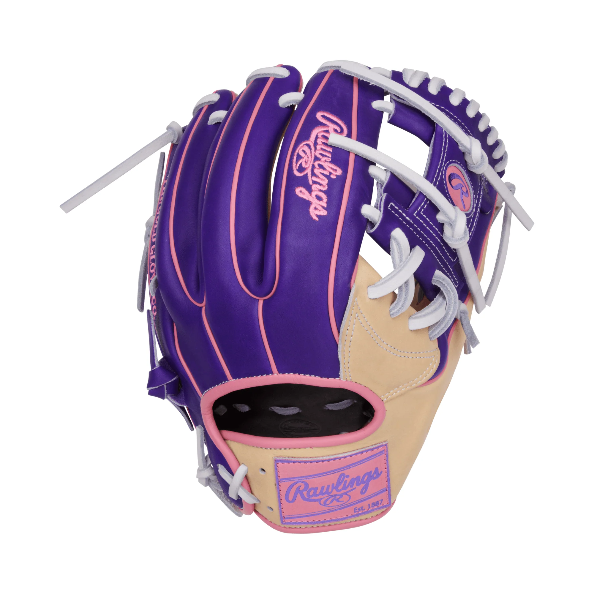 Rawlings Vibrant Series Heart of the Hide 11.5 Camel/Purple/Pink - Image 2