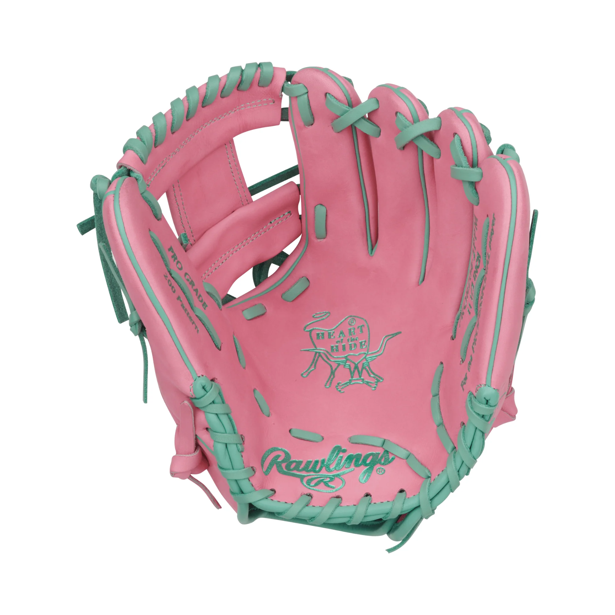 Rawlings Vibrant Series Heart of the Hide 11.5 Pink/Mint - Image 3