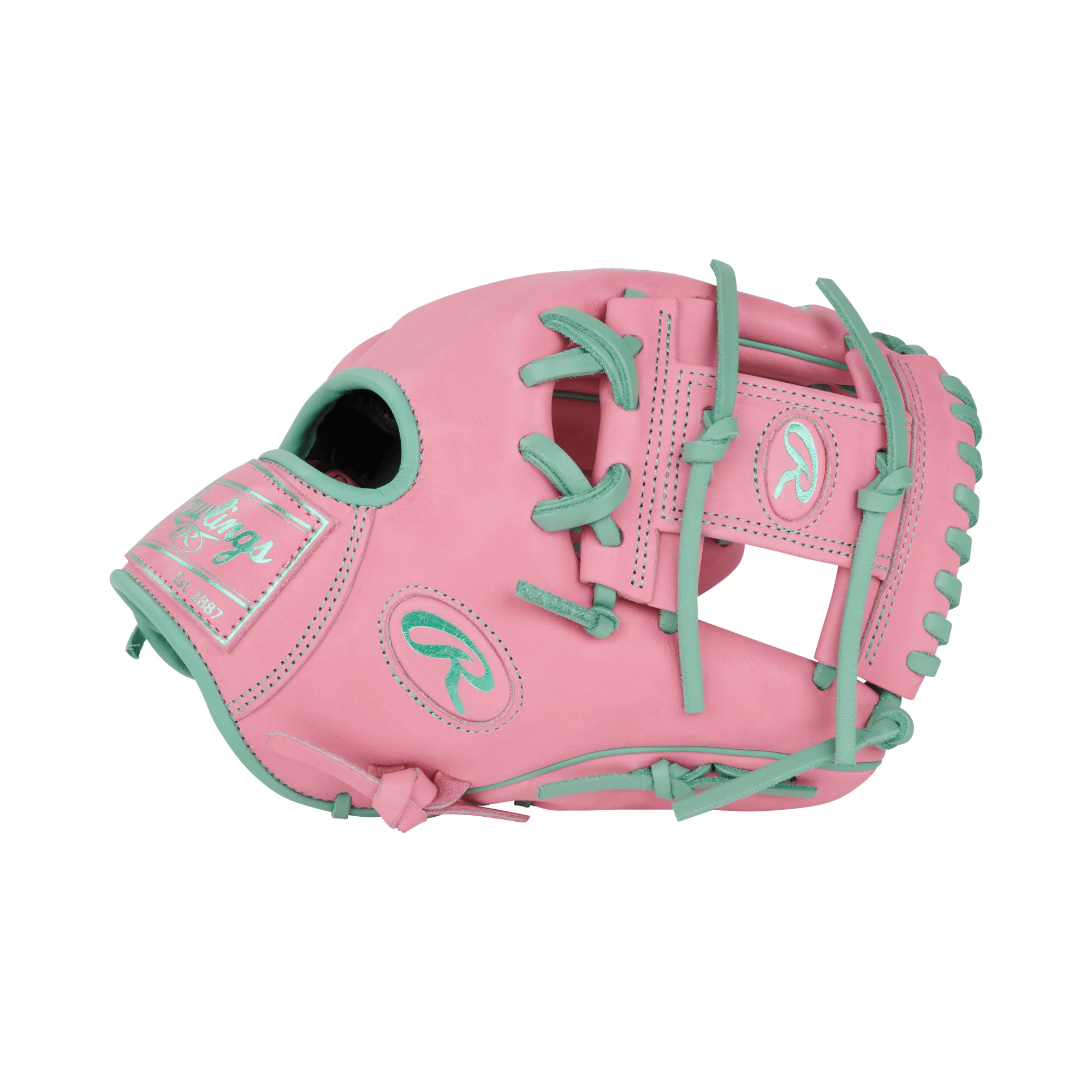 Rawlings Vibrant Series Heart of the Hide 11.5 Pink/Mint - Image 5