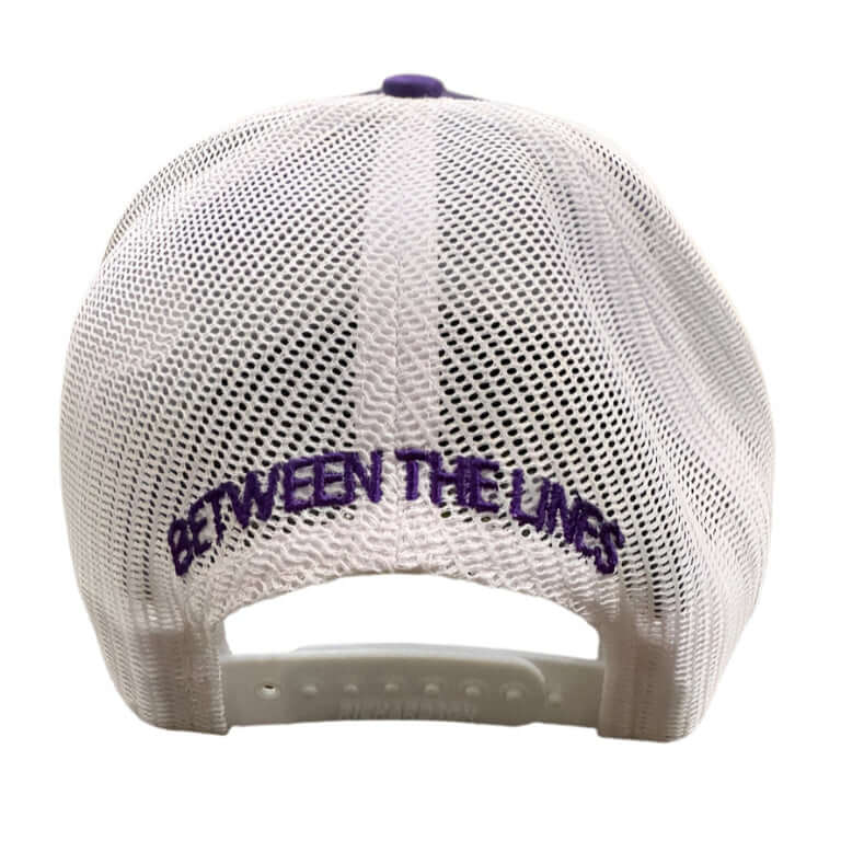 BTL Logo Trucker Hat Purple/White - Image 3