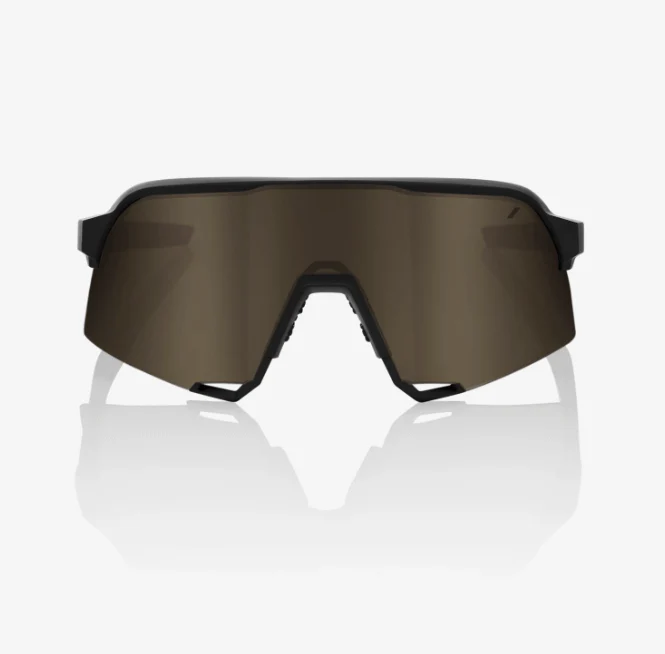 100% S3 - Soft Tact Black - Soft Gold Mirror Lens - Image 5