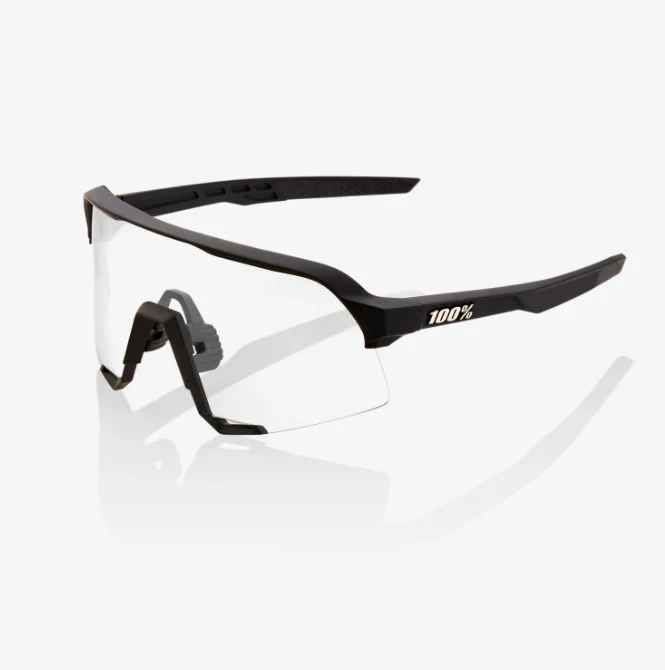 100% S3 - Soft Tact Black - Soft Gold Mirror Lens - Image 7