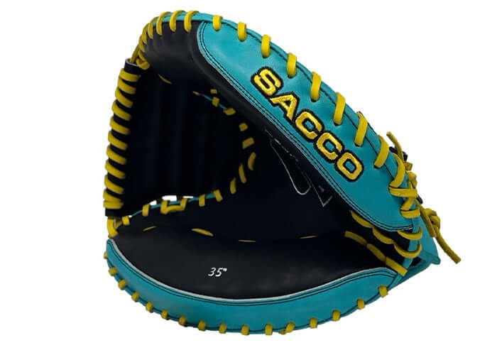 Sacco Ultra Premium Steer Hide 35 Catcher's Mitt Convention Wrist - Image 3