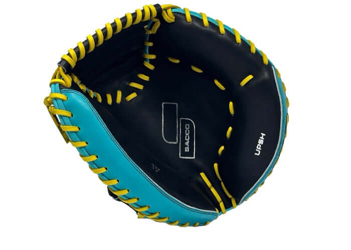 Sacco Ultra Premium Steer Hide 35 Catcher's Mitt Convention Wrist - Image 4