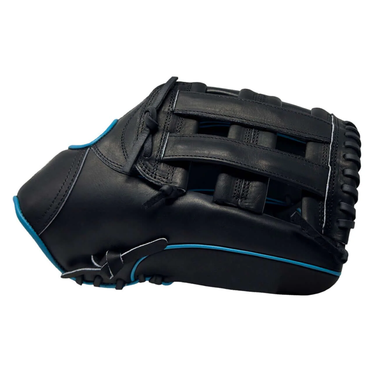 Sacco Ultra Premium Steer-Hide H Web Black-Aqua12.75" - Image 4