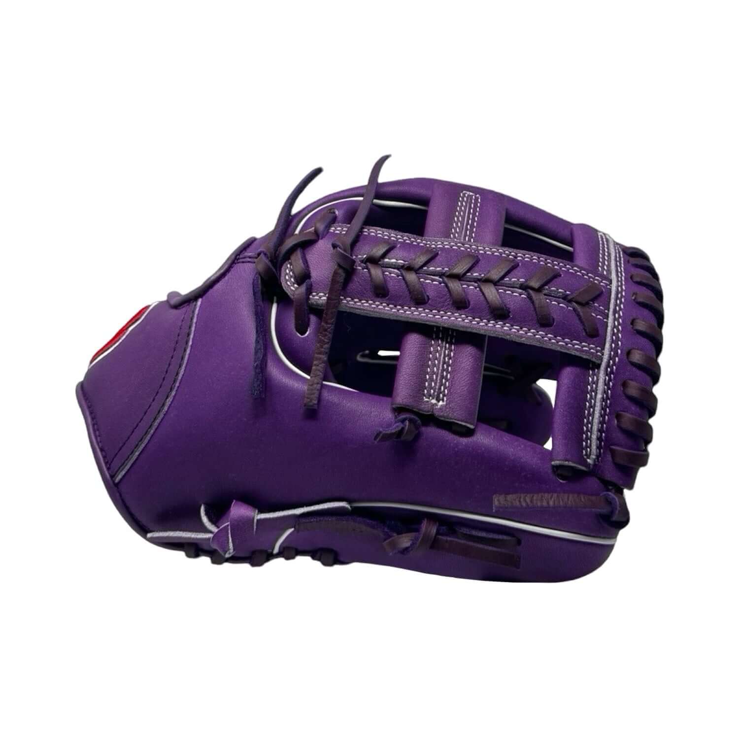 Sacco Ultra Premium Steer-Hide Purple Laced Single Post 11.75" Infield Glove - Image 5