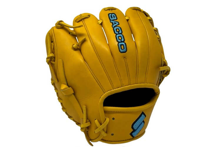 Sacco Ultra Smooth Kip 9.5" Infield Trainer Medallion & Sacco Blue - Image 3