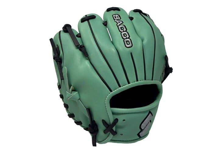 Sacco Ultra Smooth Kip 9.5" Infield Trainer Mint/Black/Silver - Image 3
