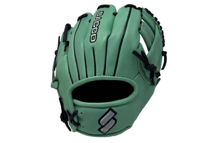 Sacco Ultra Smooth Kip 9.5" Infield Trainer Mint/Black/Silver - Image 4