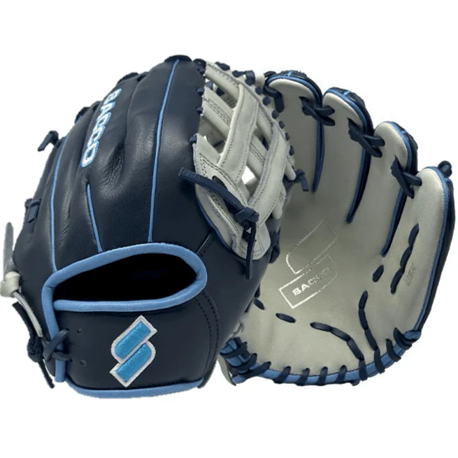 Sacco Youth Ultra Smooth Kip 11.5" H-Web Navy & Light Gray
