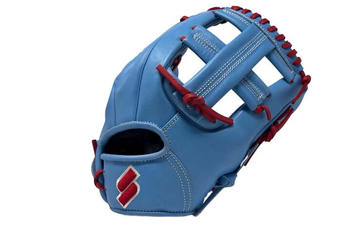 Sacco Youth Ultra Smooth Kip 11.5" Single Post Light Blue & Red - Image 2