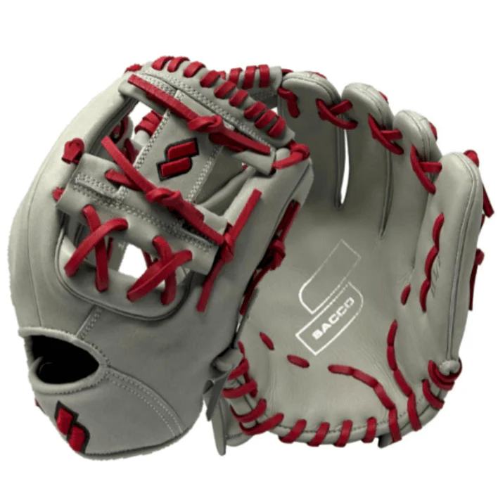 Sacco Youth Ultra Smooth Kip  I-Web 11.5" Light Gray & Red