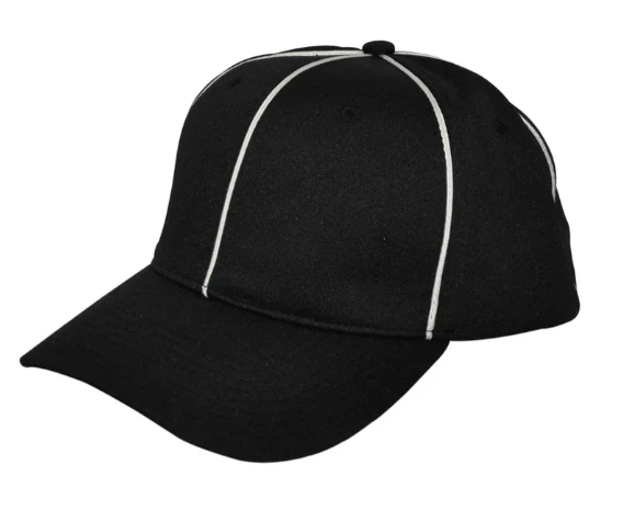 Smitty Black w/ White Piping Flex Fit Football Hat