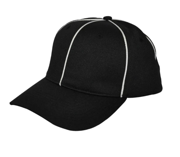 Smitty Black w/ White Piping Flex Fit Football Hat - Image 2