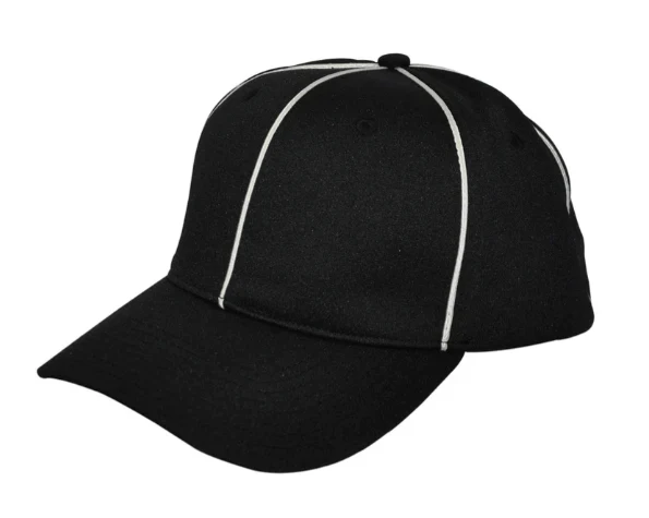 Smitty Black w/ White Piping Flex Fit Football Hat - Image 4