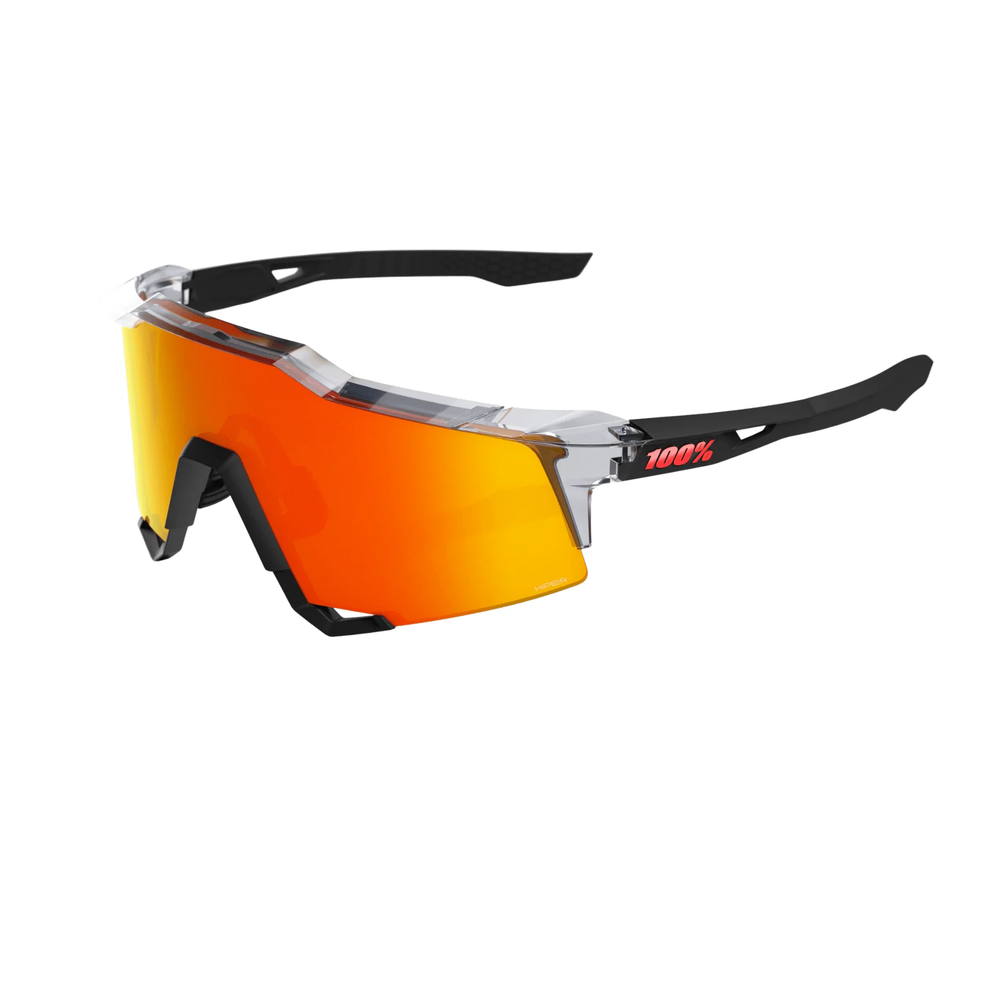 Speedcraft Polished Translucent Grey & Matte Black HiPER® Red Mirror