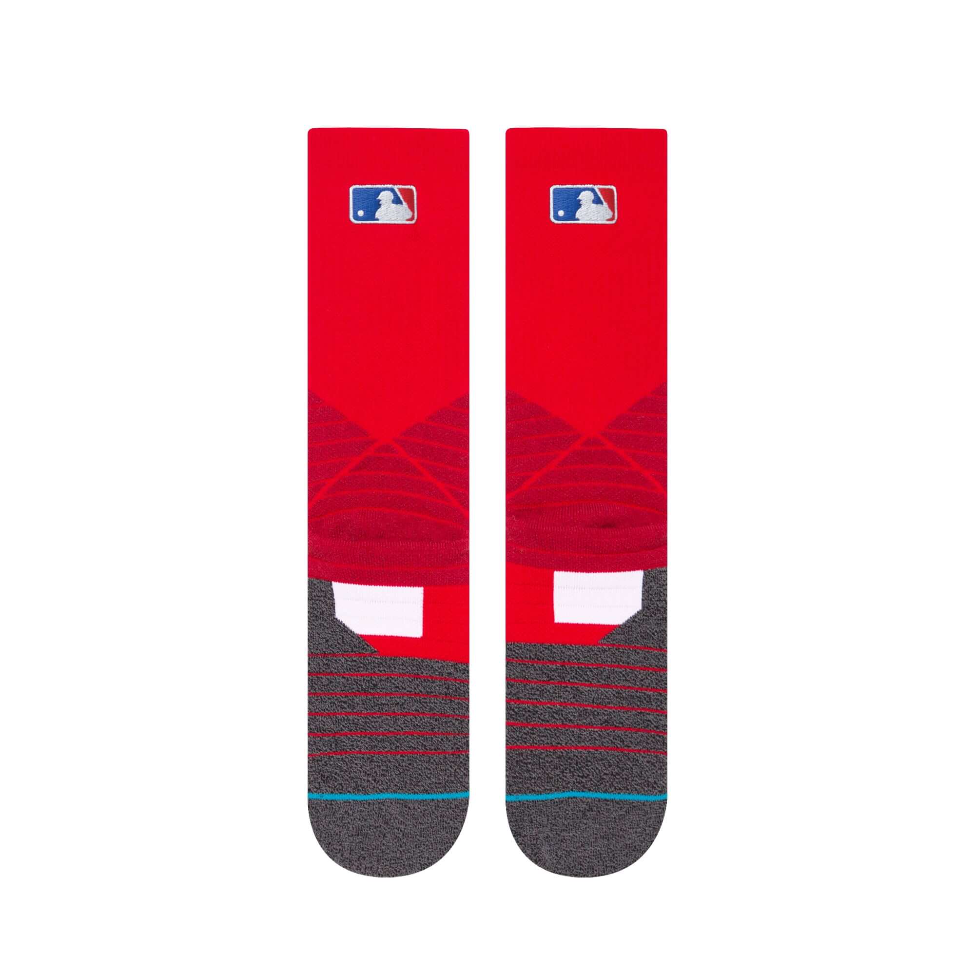 Stance MLB Diamond Pro Crew Socks Red - Image 2
