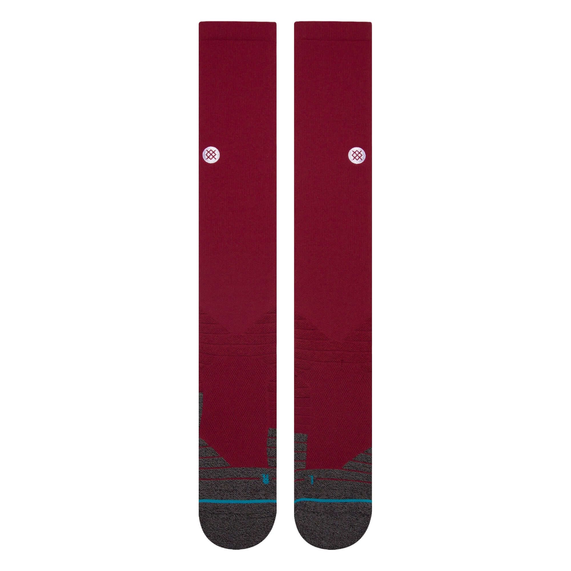 Stance MLB Diamond Pro OTC Socks Maroon - Image 5