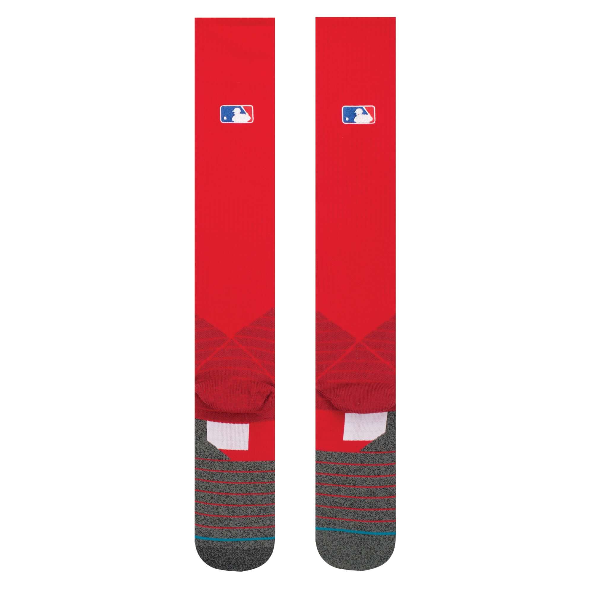 Stance MLB Diamond Pro OTC Socks Red - Image 2
