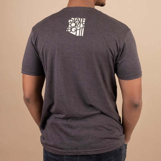 State Forty Eight Mens Crew Neck Cactus Brown And Cream - Image 3