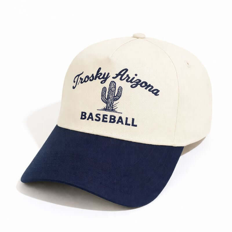 Trosky Cactus Cream/Navy A-Frame Snapback