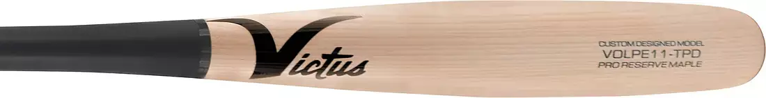 Victus Volpe Torpedo Pro Reserve Charcoal/ Natural Wood Bat - Image 3