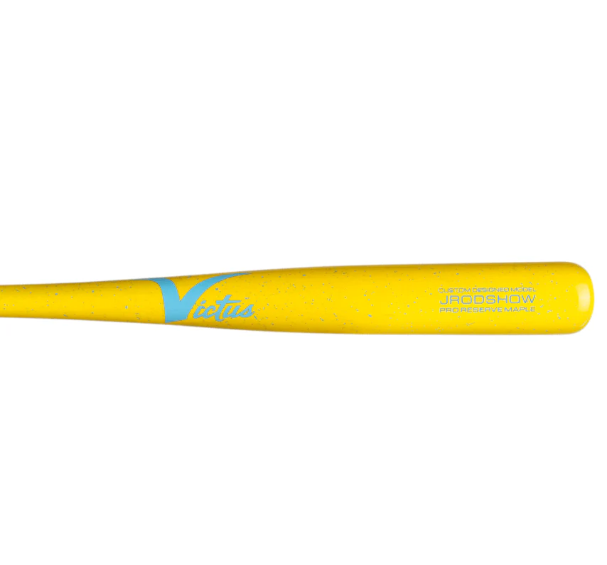 Victus JROD Show Yellow/Columbia Spec Pro Reserve Wood Baseball Bat - Image 3