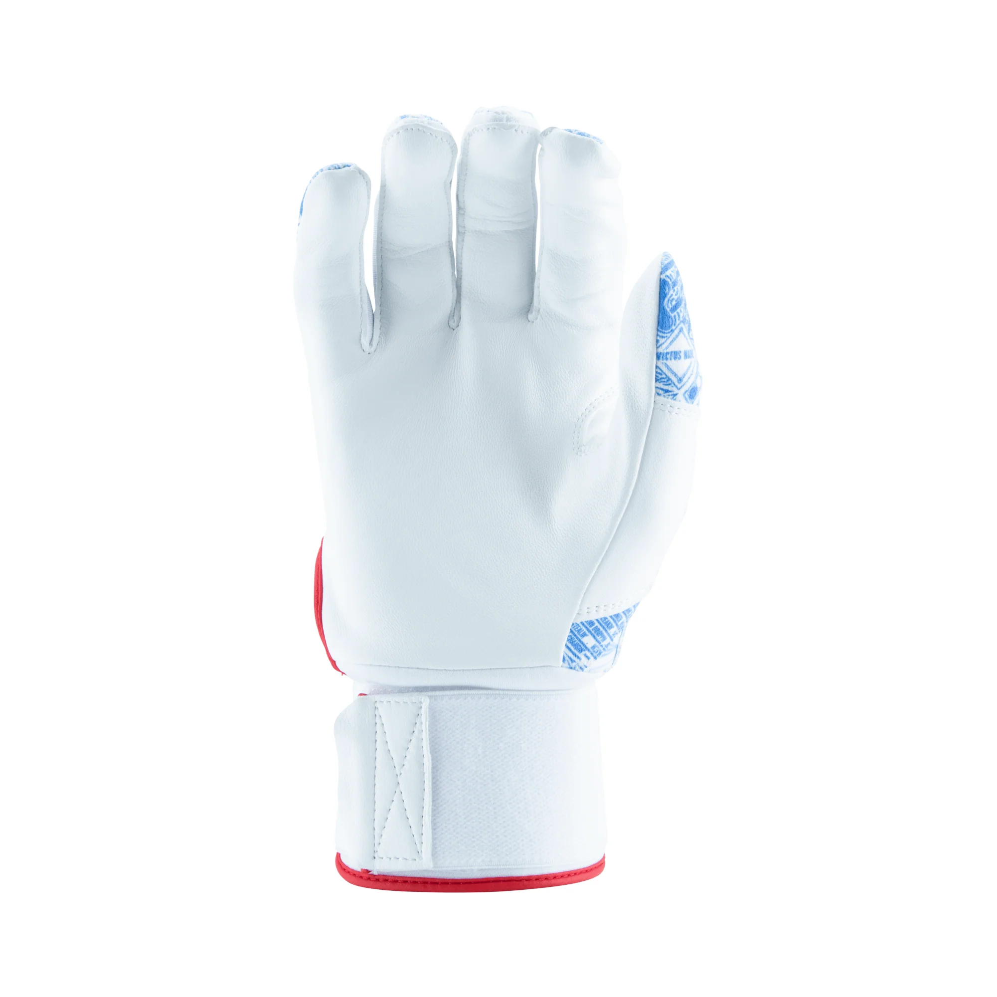 Victus Nox Full Wrap Batting Glove Red/Royal/Columbia - Image 4
