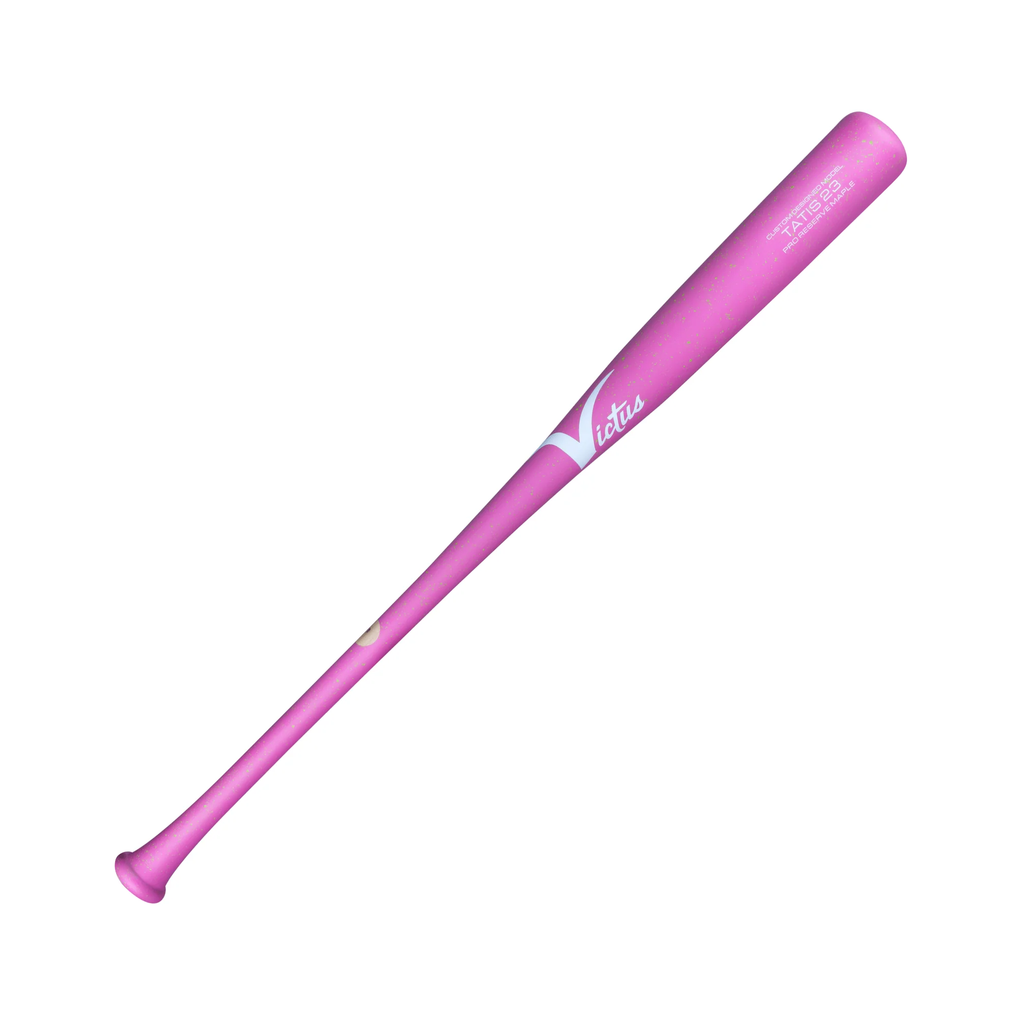Victus Tatis23 In-Stock Pro Reserve Maple NPink/NGreen Wood Baseball Bat - Image 2