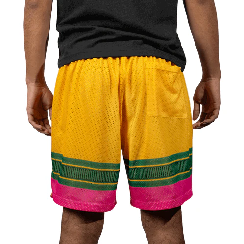 Victus Yellow Pencil Youth Mesh Shorts - Image 2