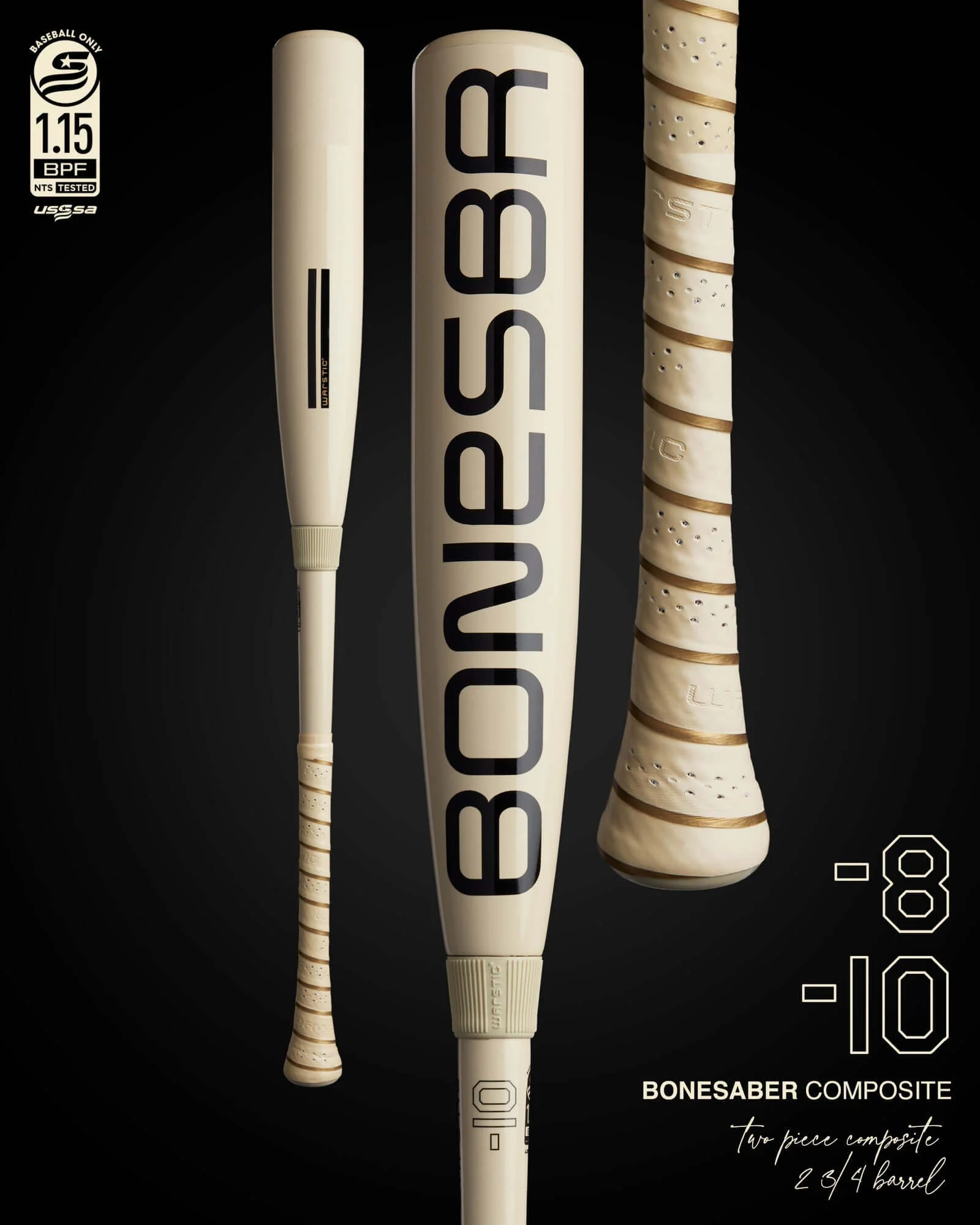 Warstic 2025 Bonesaber Composite USSSA Baseball Bat (-8) - Image 7