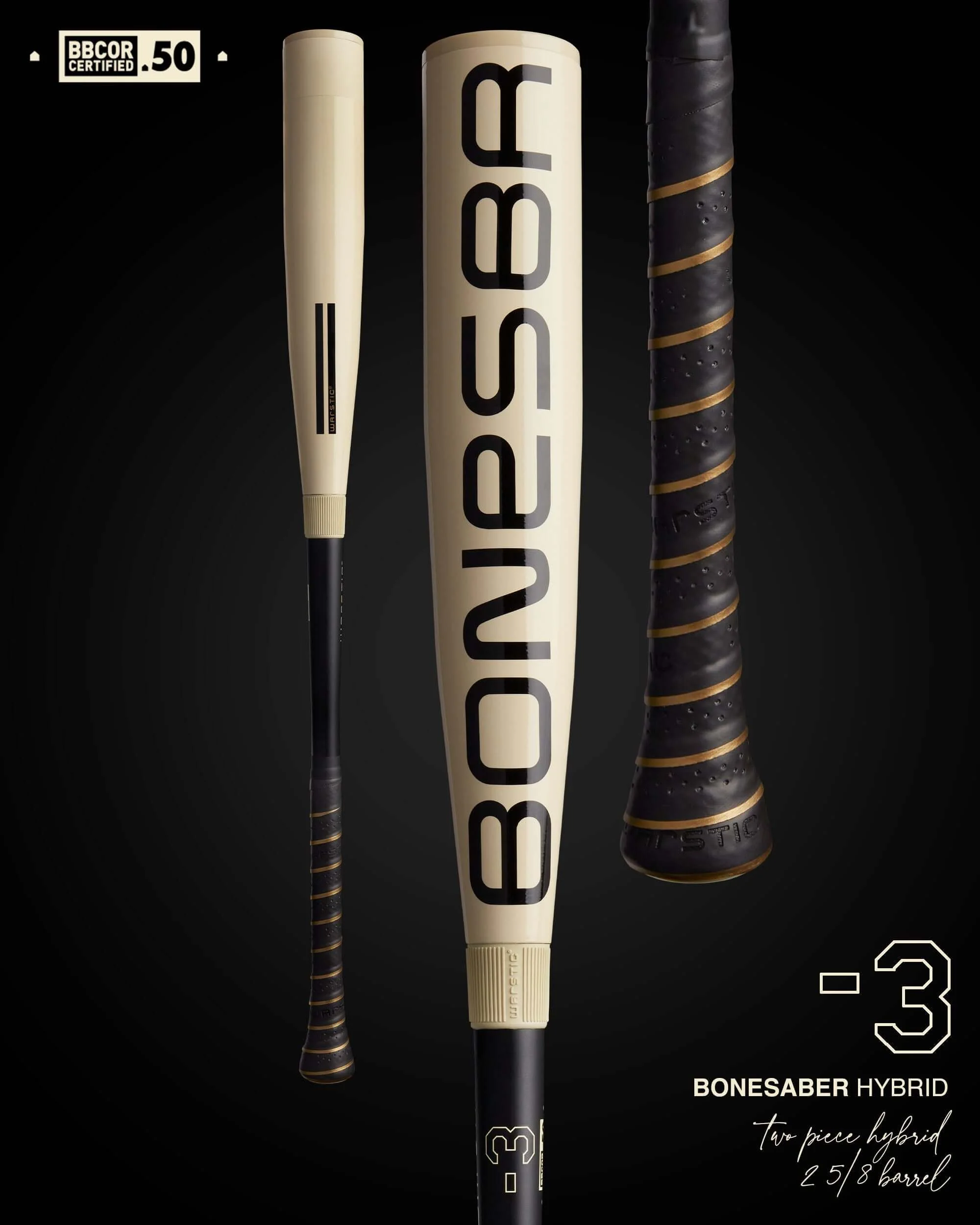 2025 Warstic Bonesaber Hybrid BBCOR Metal Baseball Bat - Image 11
