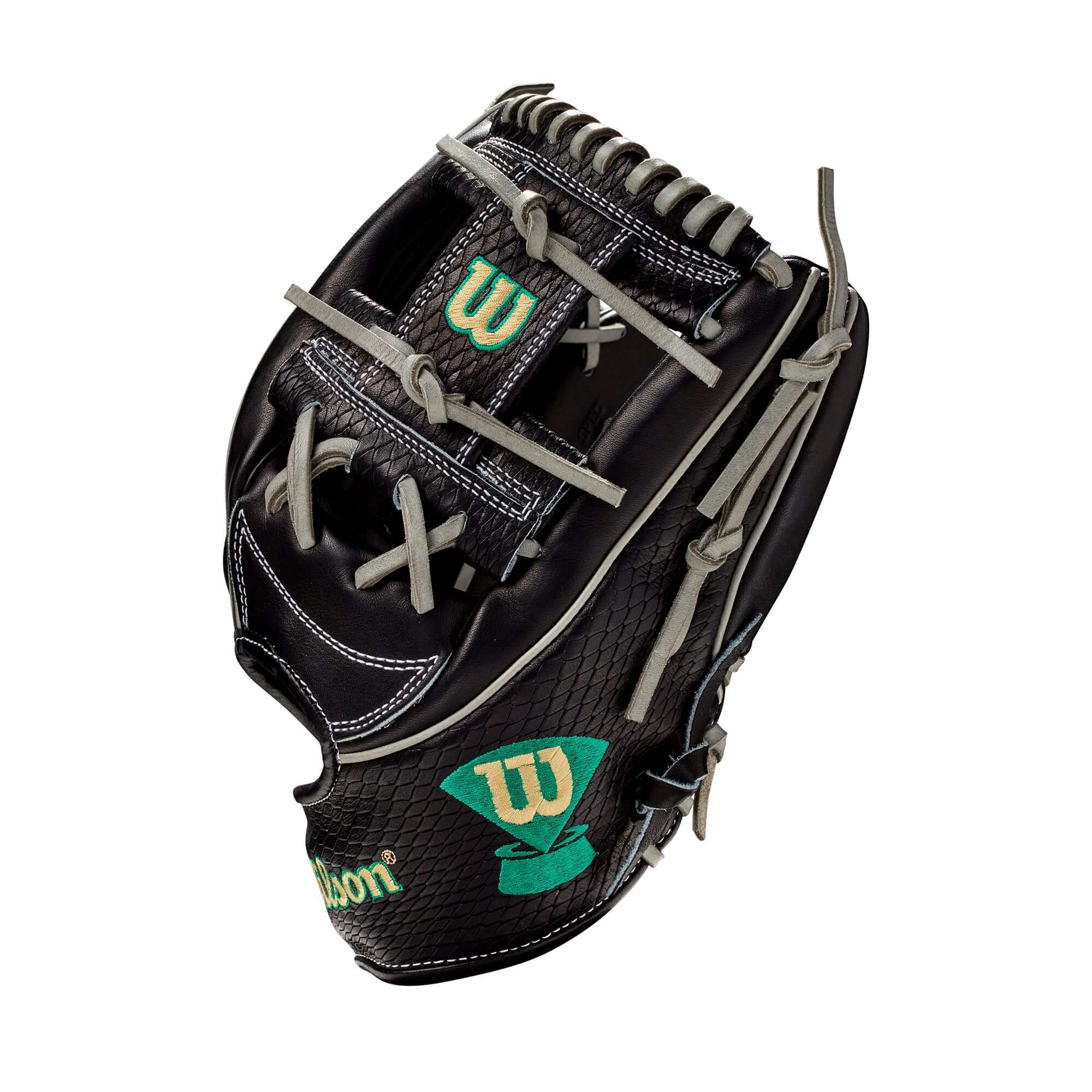 Wilson 2021 A2K Matt Chapman Game Model Black Kelly Green 11.75 - Image 5