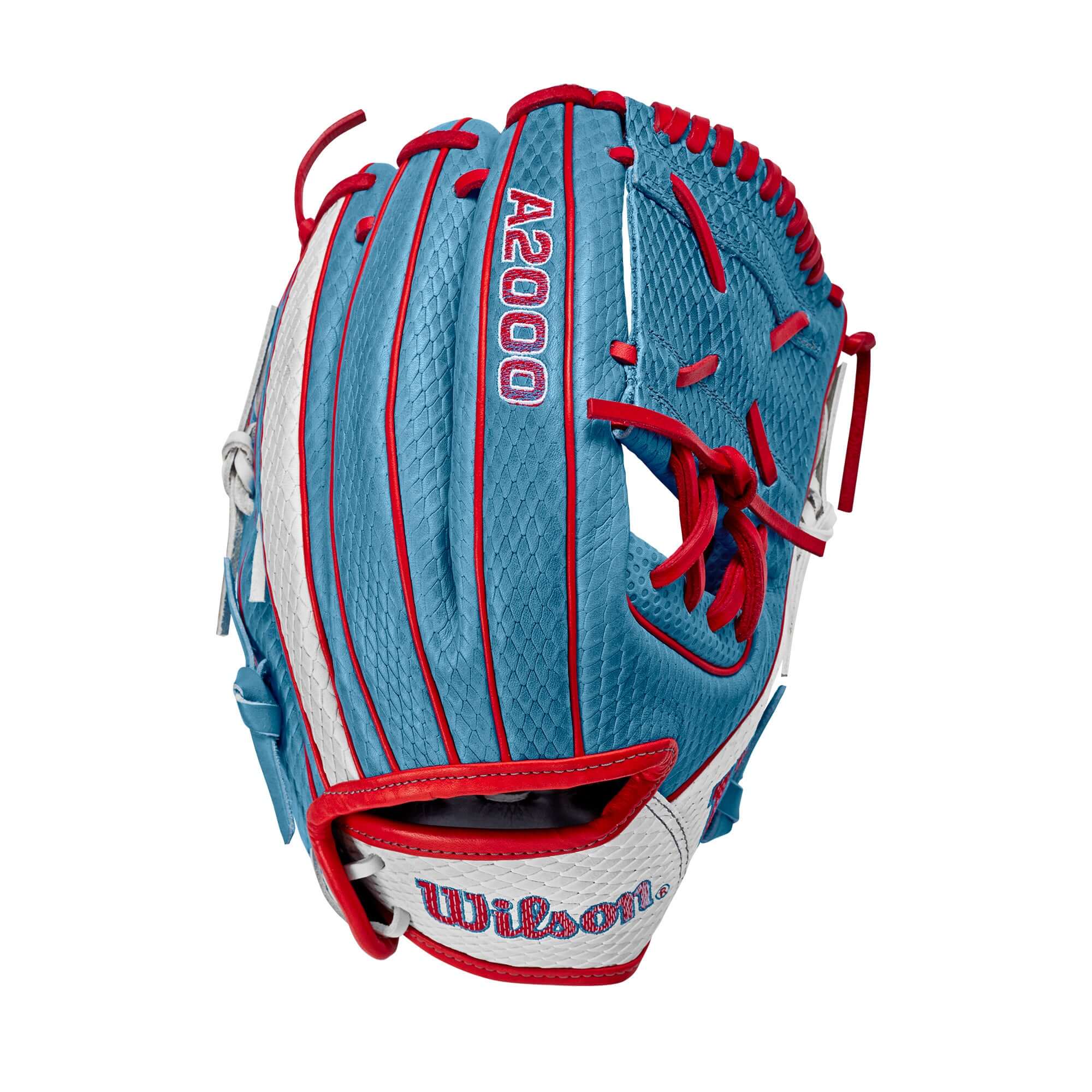 Wilson 2022 A2000  Kelsey Stewart GM w/Spin Control  & SuperSkin  (IF) 12 Sky Blue/White - Image 2