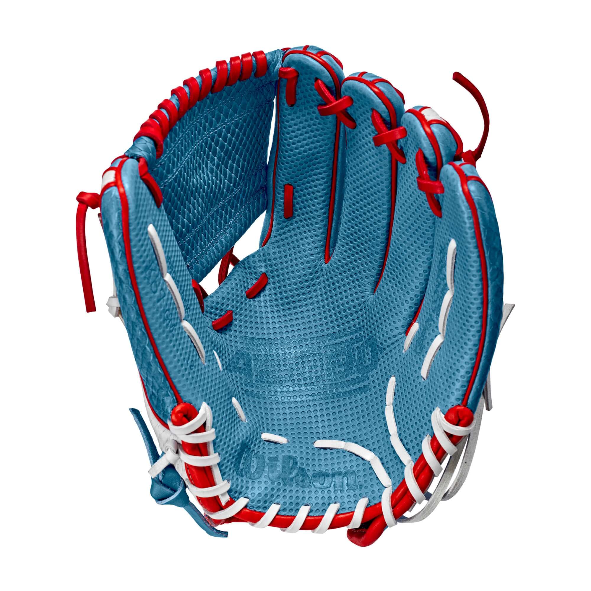 Wilson 2022 A2000  Kelsey Stewart GM w/Spin Control  & SuperSkin  (IF) 12 Sky Blue/White - Image 3