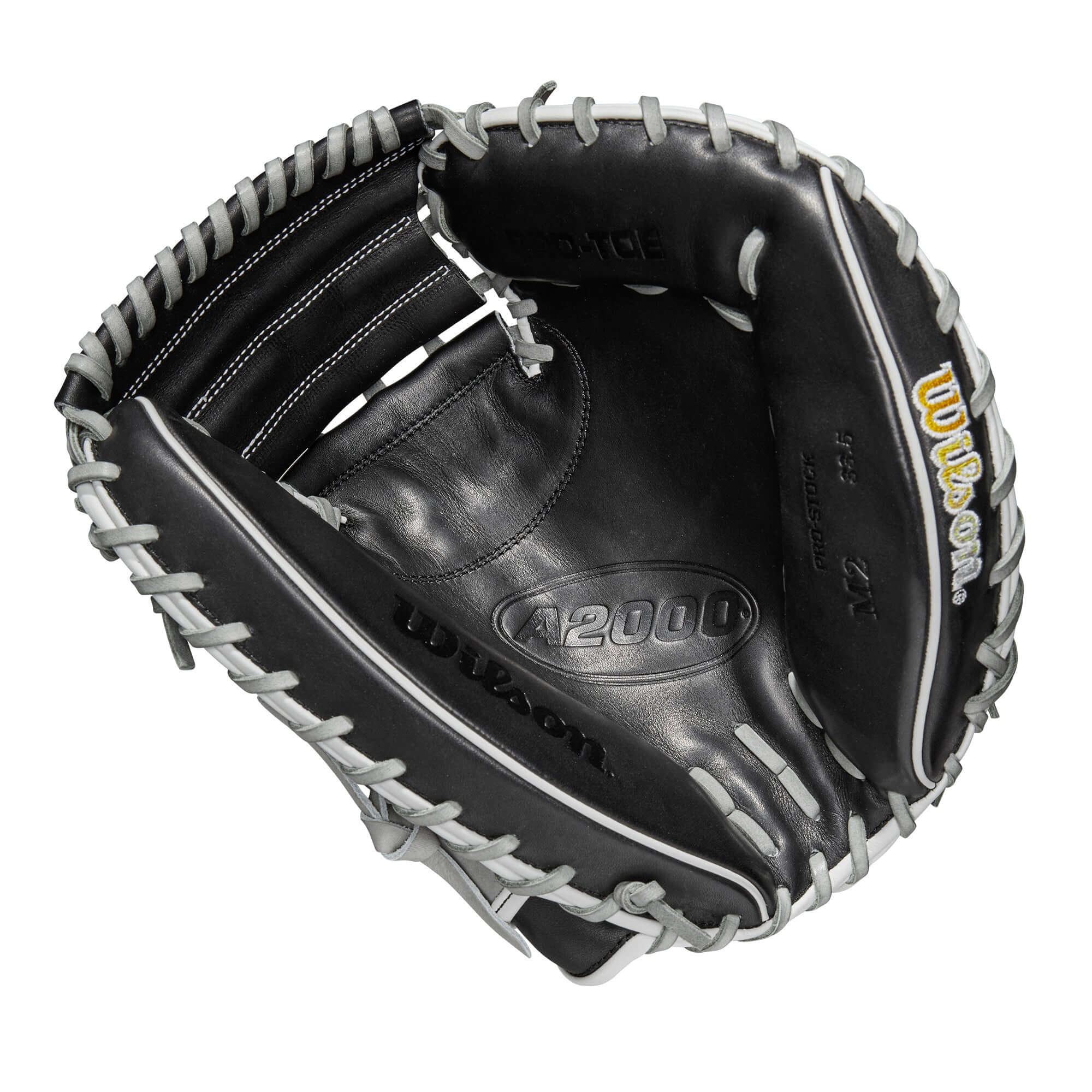 Wilson A2000 M2 Grey/Black 33.5-inch Baseball Catcher's Mitt - Image 3
