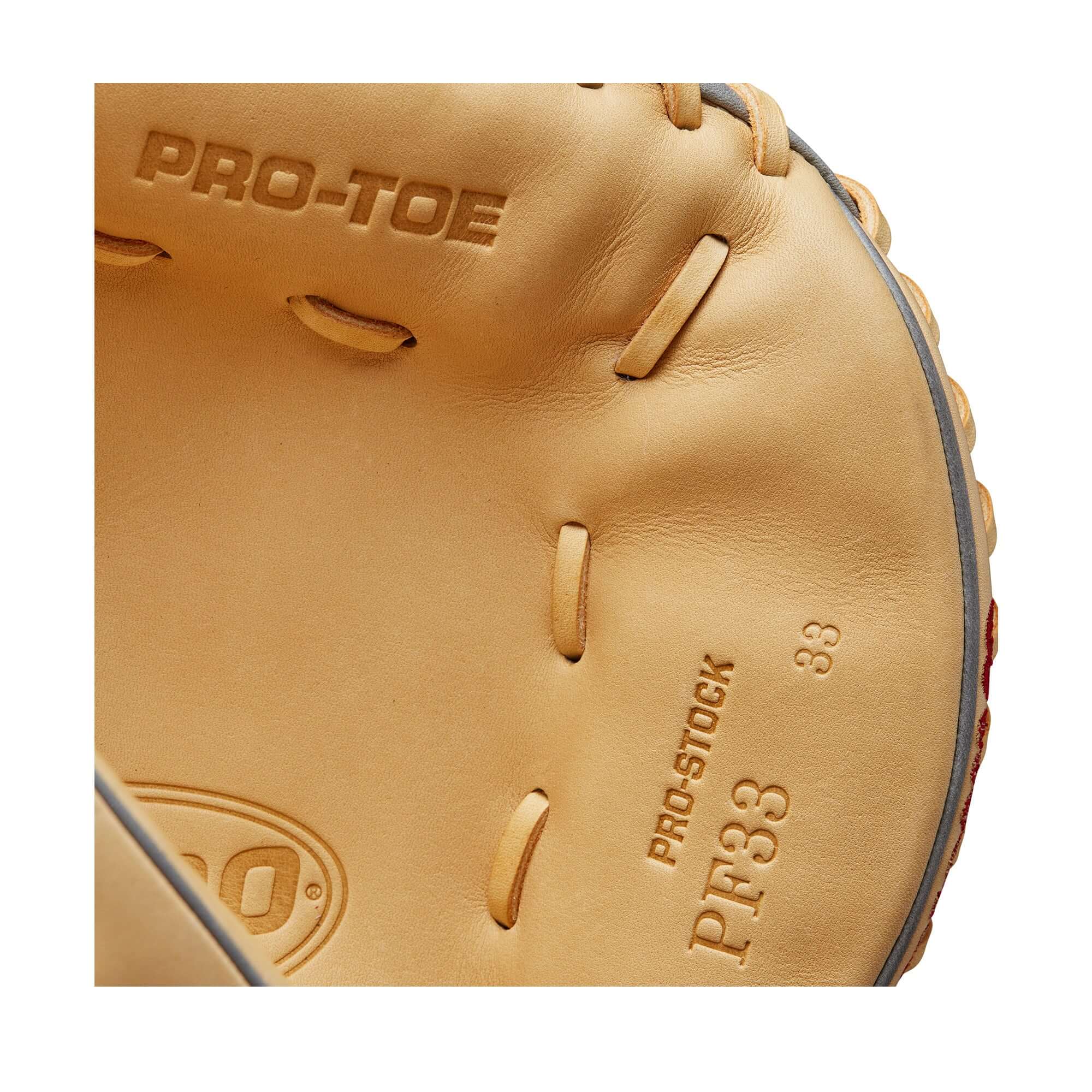 Wilson A2000 PF33SS Grey/Blonde 33-inch Catcher's Mitt - Image 7