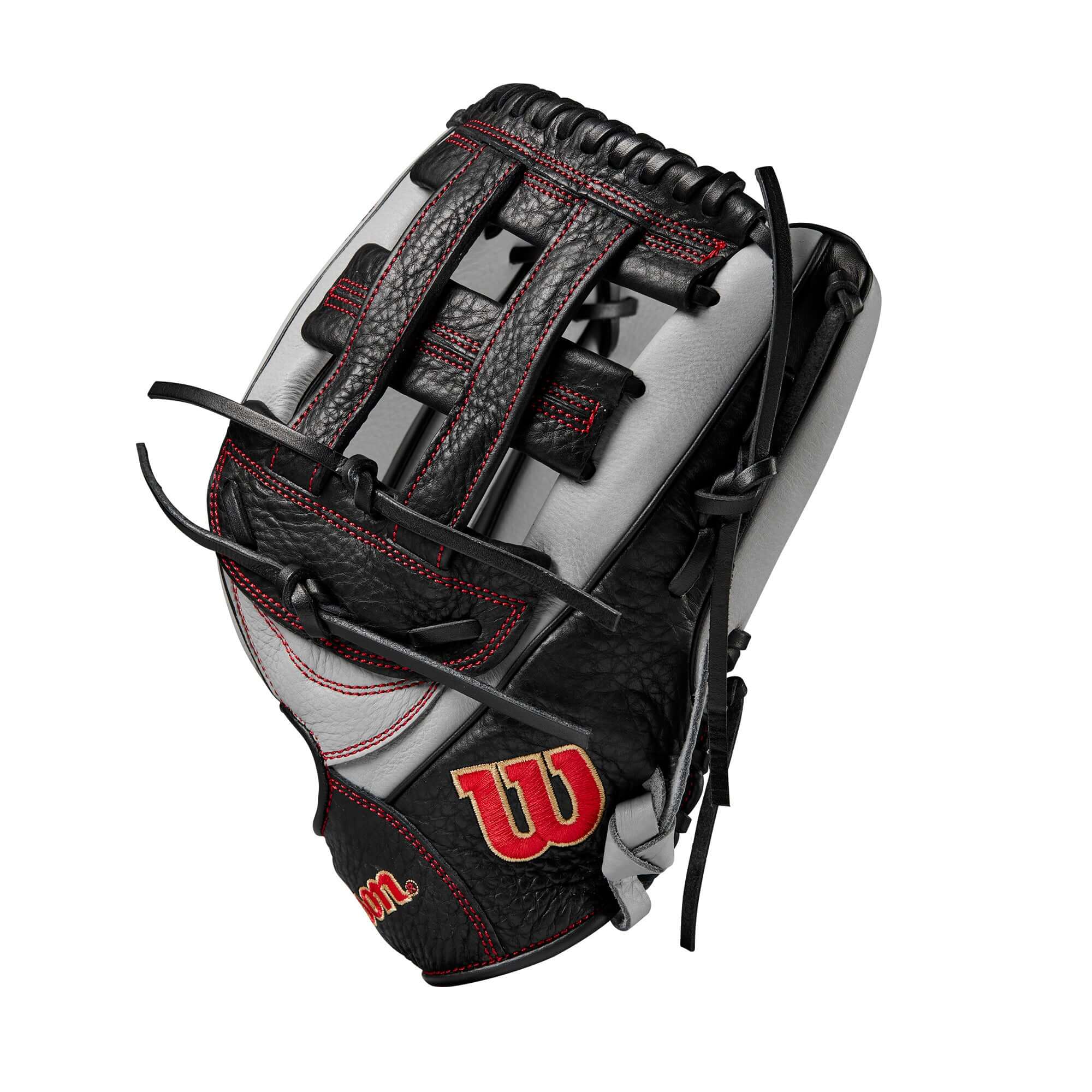 Wilson 2024 A1000 1750 Outfield Baseball Glove Silver/Black/Red 12.5" - Image 4