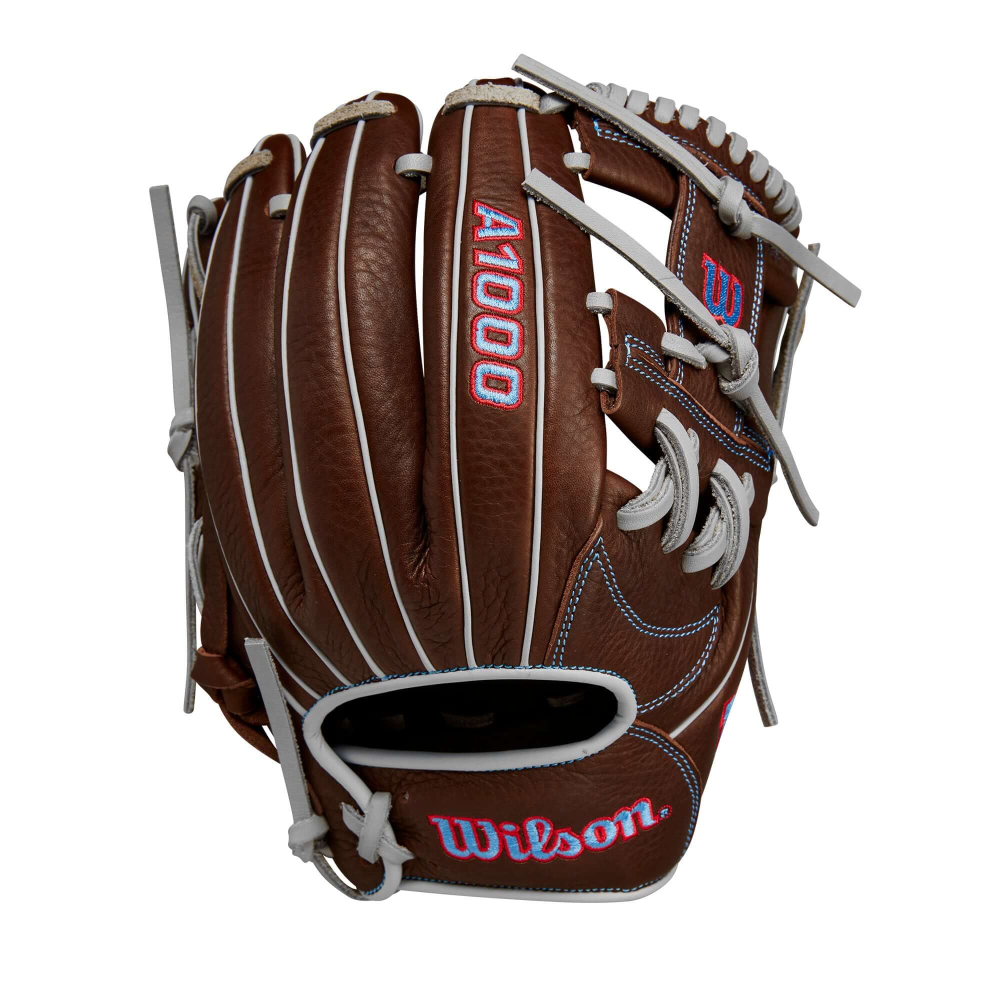 Wilson 2024 A1000 1787 Infield Baseball Glove Dark Brown/Red/Blue 11.75" - Image 2