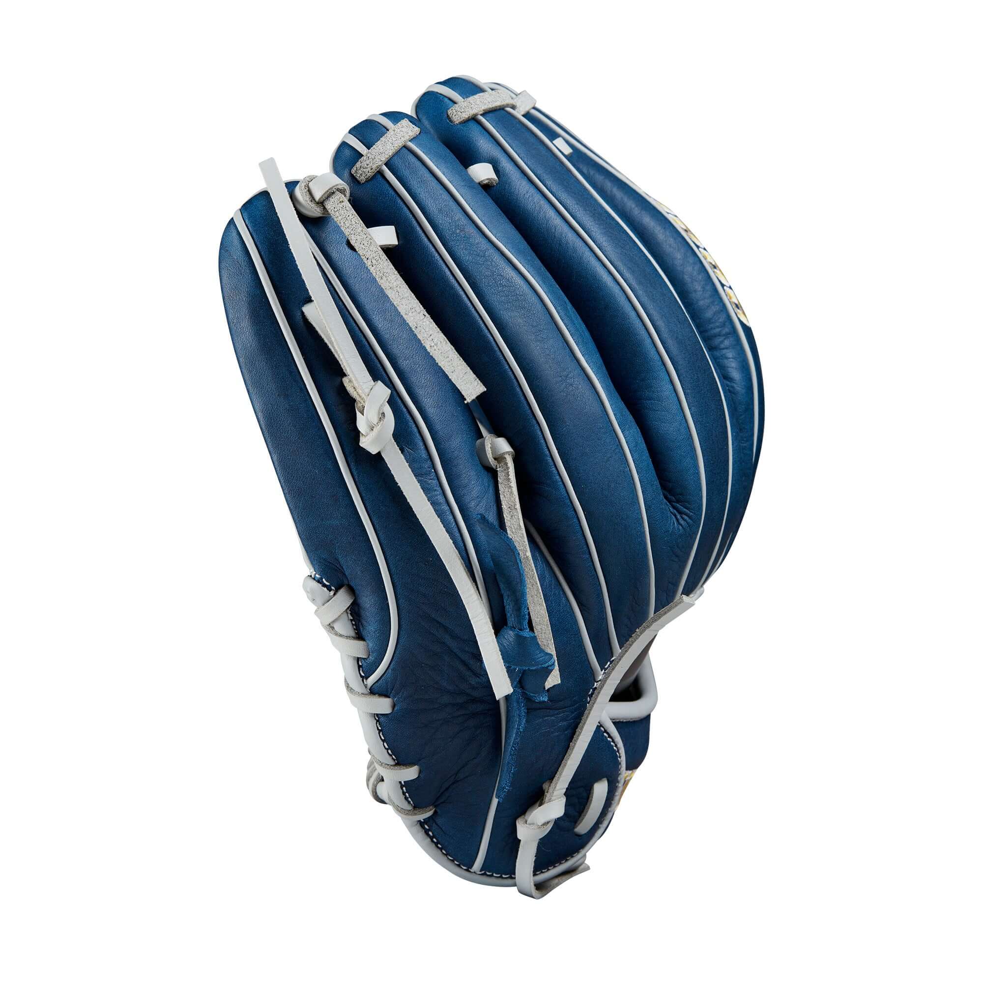 Wilson 2024 A1000 DP15 11.5” Infield Baseball Glove Navy/Silver/Yellow 11.5" - Image 5
