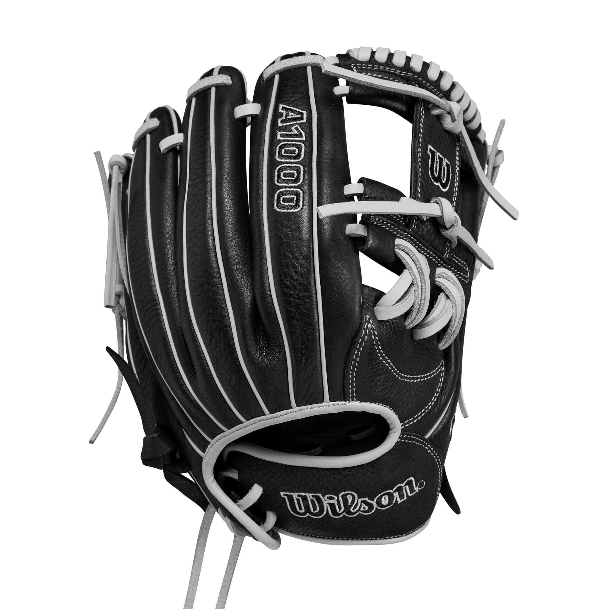 Wilson 2024 A1000 H75 Infield Fastpitch Softball Glove Black/Silver 11.75" - Image 2